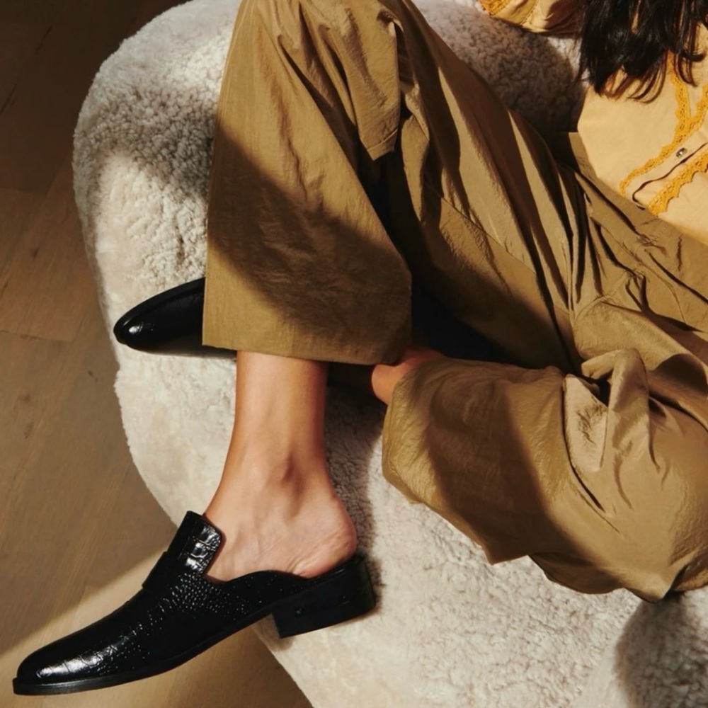 Freda Salvador Black Mules